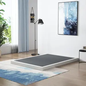 4 Inch Box Spring for King Bed,King Size Box Spring Only,Heavy Duty Mattress Foundation,Metal Bed Base,Non-Slip,Easy Assembly