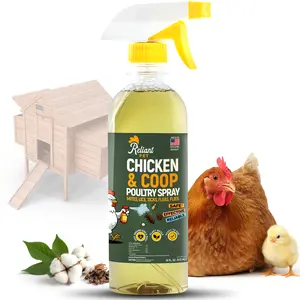 Reliant Pet Chicken & Coop Poultry spray for Mites,Lice,Ticks,Fleas and Flies - Safe for use on Chickens and no egg removal needed - Sale - Mother's day sale -  Father's day sale outdoorfun