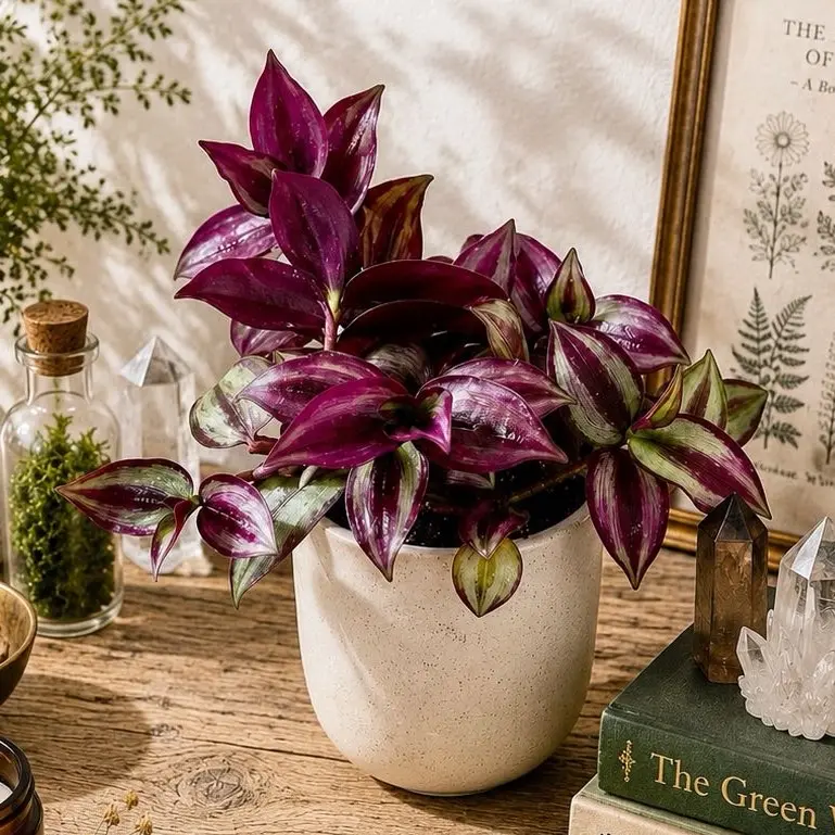 Tradescantia Zebrina Purple Houseplant 4 inch pot