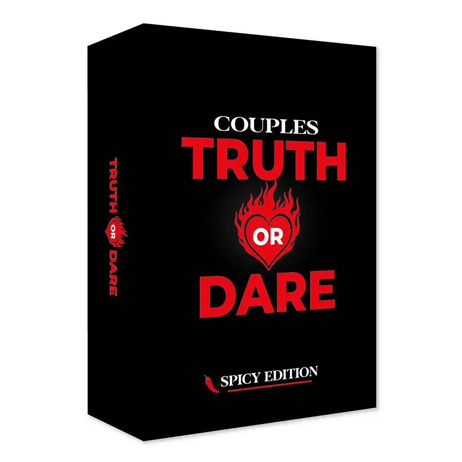 55 English Truth or Dare Game Cards, Bold and Exciting Card Game for Parties, Perfect for Date Night, Anniversary, Valentine's Day and Christmas