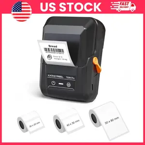 T50M Pro Bluetooth Label Maker Machine, Inkless Thermal Printer for Home, Kitchen, School, Office Organization, Includes 3 Waterproof Tapes, Wide Label Printing, Versatile App with 30+ Fonts & 660+ Icons, Shipping Labels, Storage, DIY Labeling Set 2