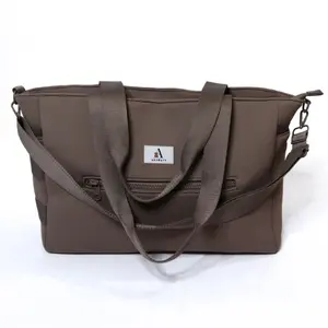 Neoprene Diaper Tote Bag - Brown, Durable Material, Versatile Design, Ideal for Diaper Use, Ideal for Travel and Everyday Use