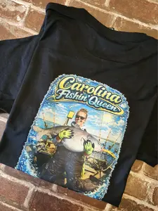 Carolina Fishin Queen Fishing Shirt | Soft Tri-Blend Tee