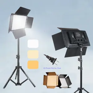 U800 U600 LED Photo Studio Light Adjustable Tripod Stand, USB Powered, 3 Color Temperatures, Metal Stand for Game Live Video Lighting Portable Video Recording Photography Lamp