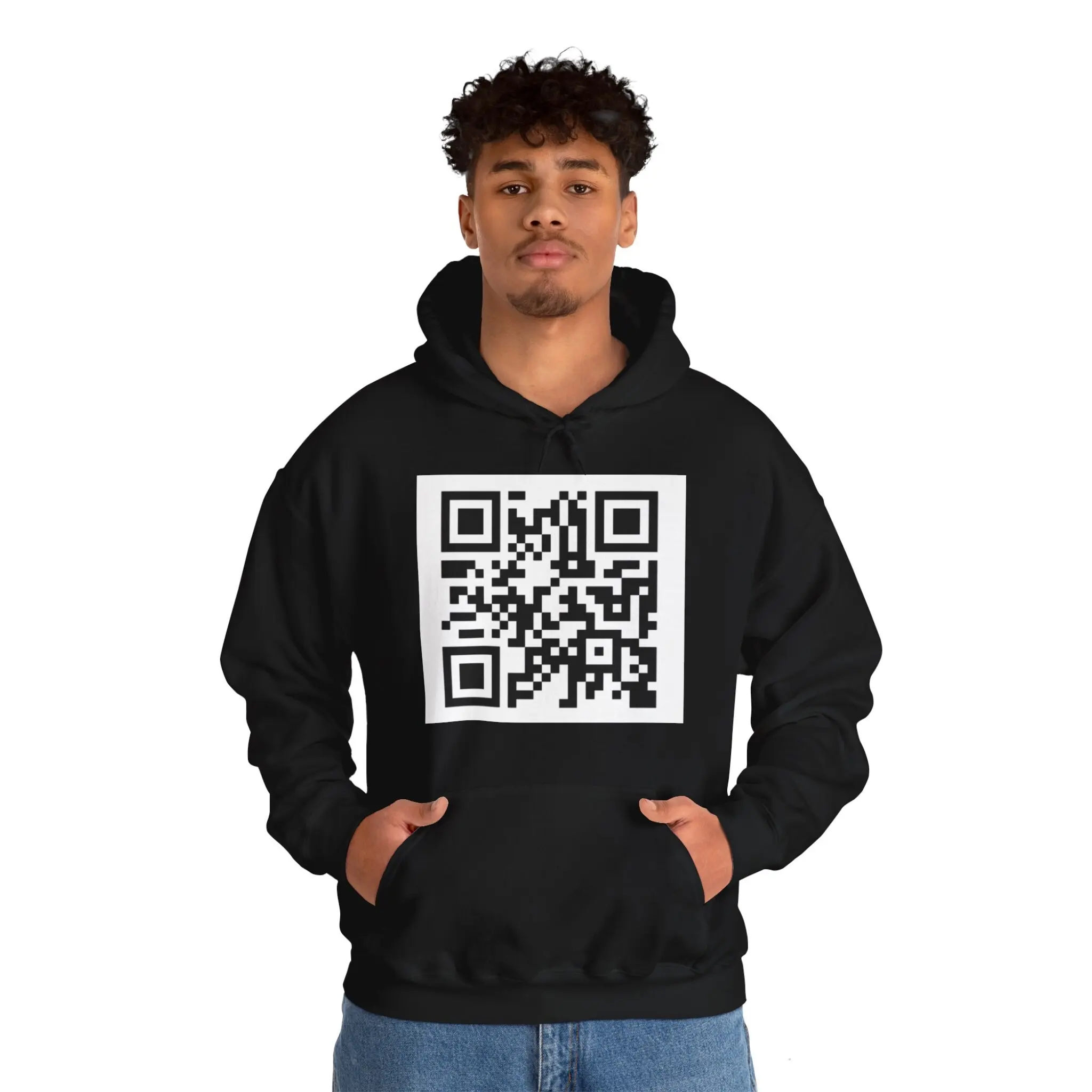 F You. Funny QR Code Hoodie (Scannable Hoodie)