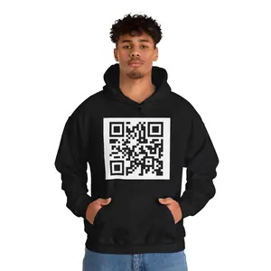 F You. Funny QR Code Hoodie (Scannable Hoodie)