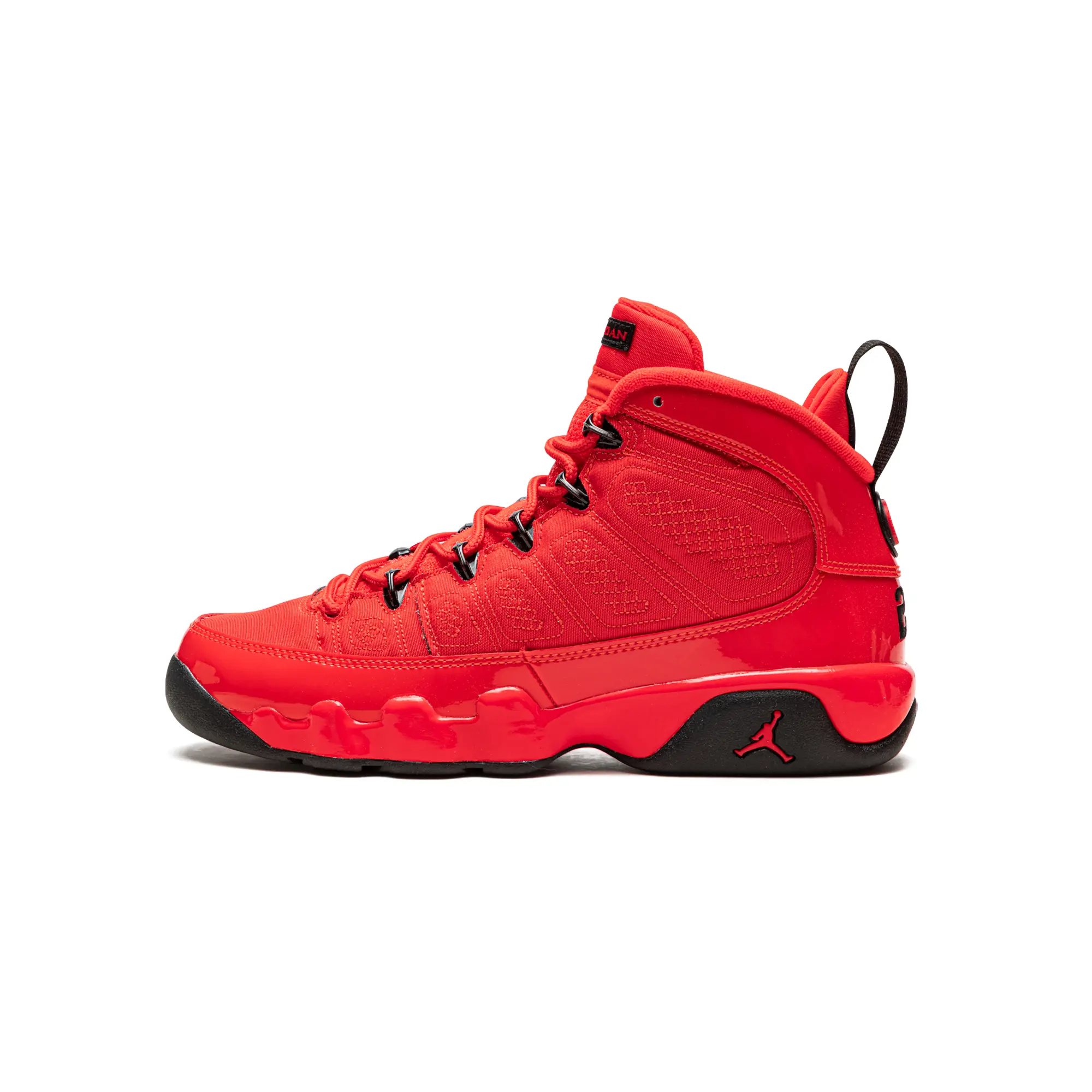 Air Jordan 9 Retro GS "Chile Red" Sports Sneaker, Style Code 302359-600
