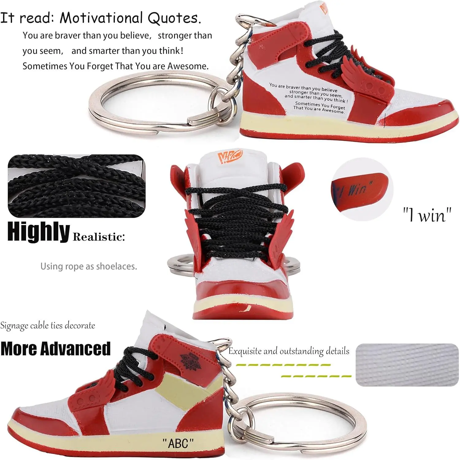 3D Mini Shoe Keychain - Novelty Interesting Gadgets Decorations Birthday Parties Gifts for Kids Adults Fun Collectible Accessories Souvenirs Unique Creative Design Perfect for Home Office Car Decoration 3D Mini Shoe Keychain - Novelty Interesting Gadgets Decorations Birthday Parties Gifts for Kids Adults Fun Collectible Accessories Souvenirs Unique Creative Design Perfect for Home Office Car Decoration