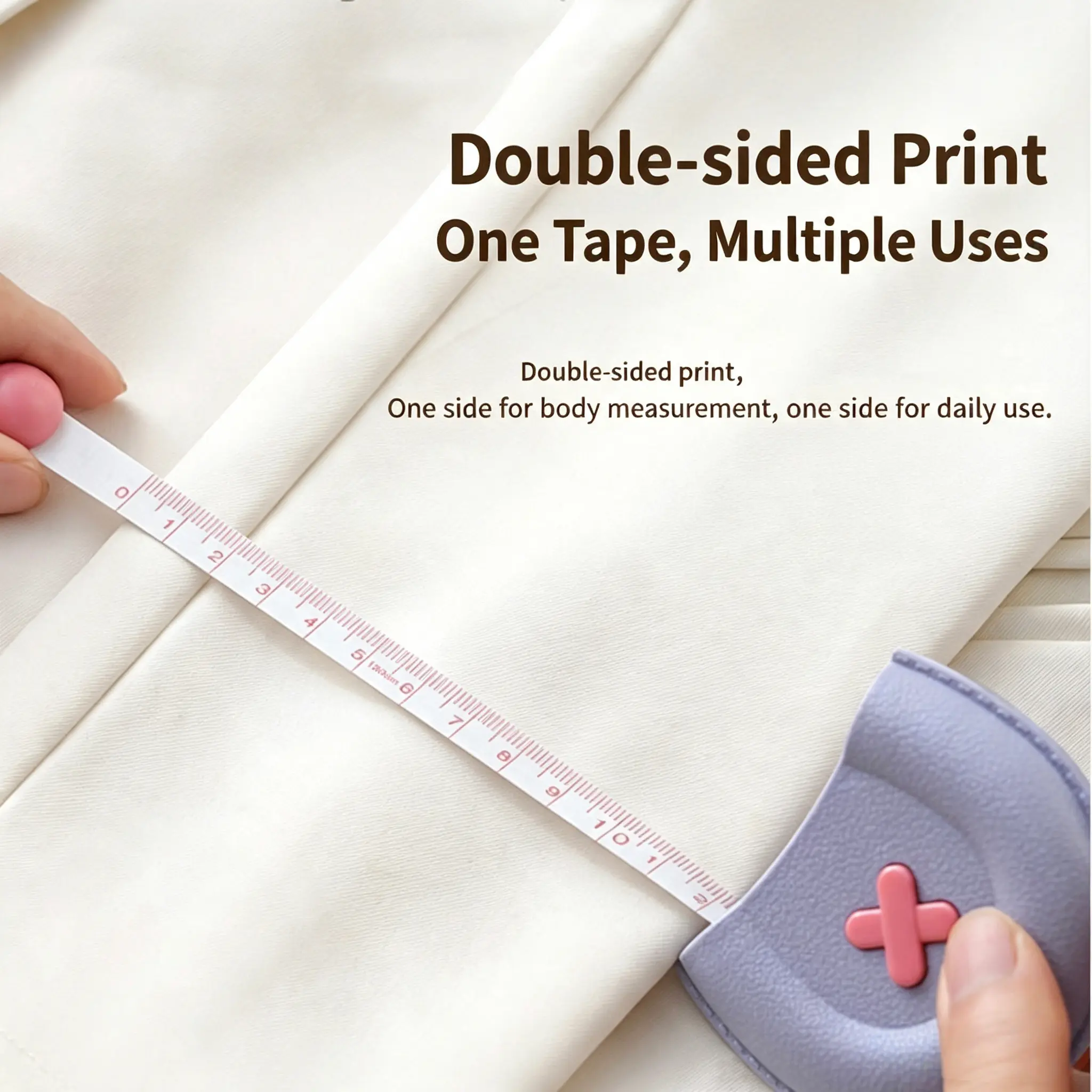 Cute Purse Magnetic Self Measuring Tape,150CM Double Sided Soft Body Tape Measure with One-Click Auto Retract, Portable Accurate Ruler for Bust Waist Hip Measurement, Fitness Weight Loss Record, Sewing Tailor & Daily Clothing Sizing