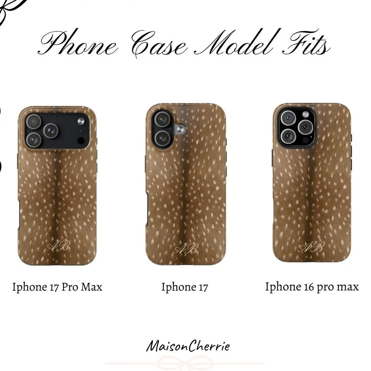 Bambi deer print tough phone case for Iphone, Personalizable custom initials - TikTok Shop Bambi deer print tough phone case for Iphone, Personalizable custom initials - TikTok Shop