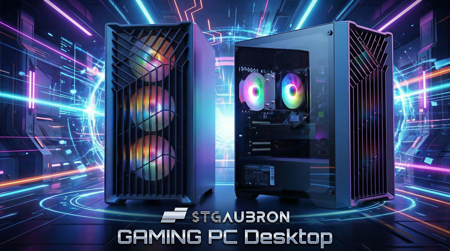 STGAubron Gaming PC Desktop Computer, Intel Core i7 up to 3.9G, GeForce RTX 2060 6G, 32GB RAM, 512GB SSD, WiFi 6, BT 5.0, RGB Fan x 4, Windows 11 Home STGAubron Gaming PC Desktop Computer, Intel Core i7 up to 3.9G, GeForce RTX 2060 6G, 32GB RAM, 512GB SSD, WiFi 6, BT 5.0, RGB Fan x 4, Windows 11 Home