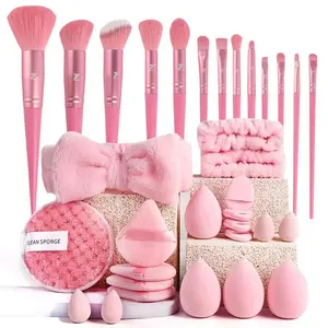 Professional, Includes Beauty Sponges & Facial Cleansing Tools, Waterproof Cosmetic Bag Included, Ideal for Experts, Makeup Brush Kit