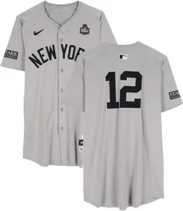 Trent Grisham New York Yankees Player-Worn #12 Gray Jersey vs. Los Angeles Dodgers on October 25, 2024 - Fanatics Authentic Certified