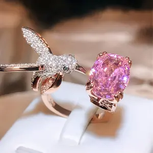 Exaggerated Bird Ring for Women Adjustable Open Fresh Style Delicate Elegant Premium Accessory