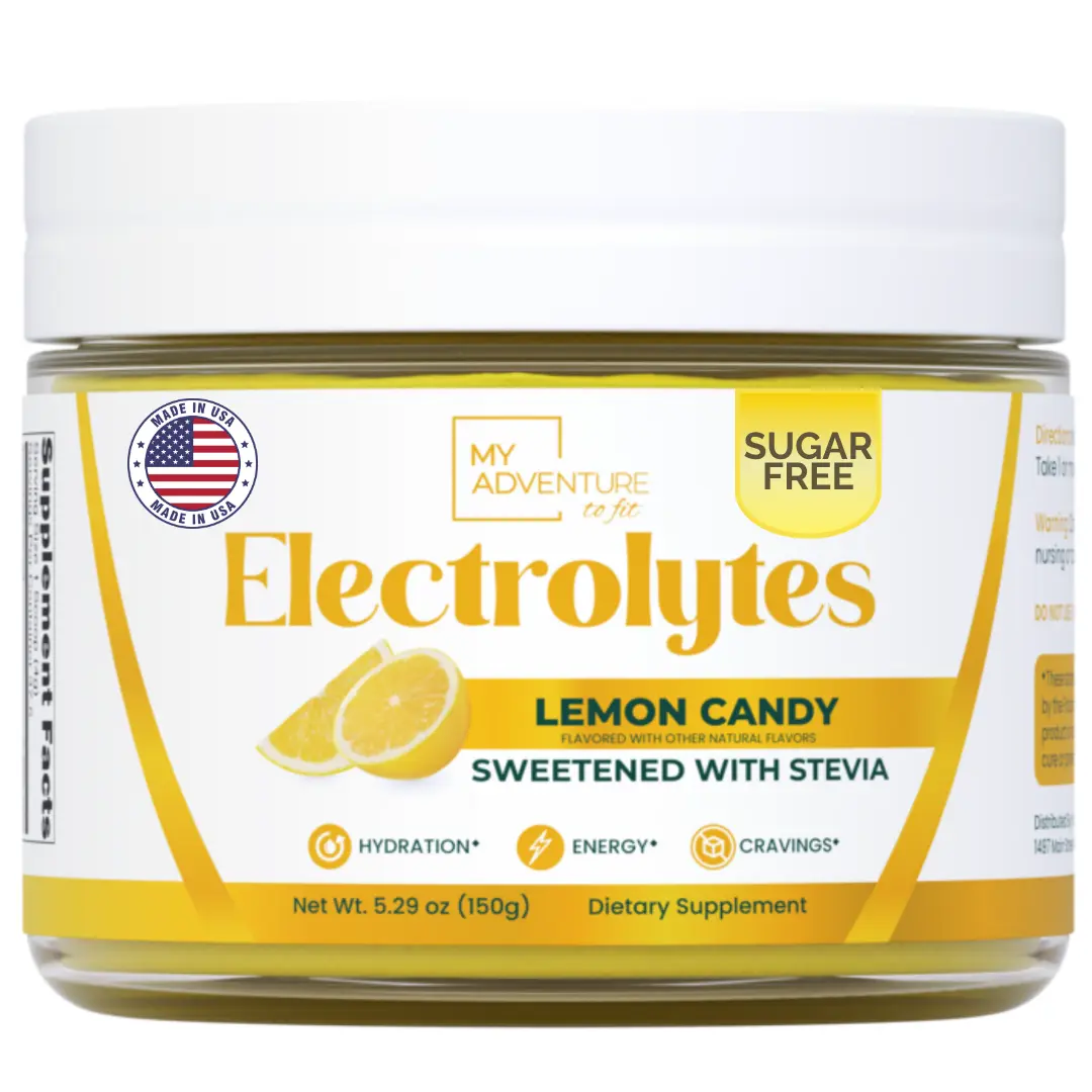 Lemon Candy Electrolyte Powder High Potassium & Salt Vegan Keto Paleo Friendly 30 Servings