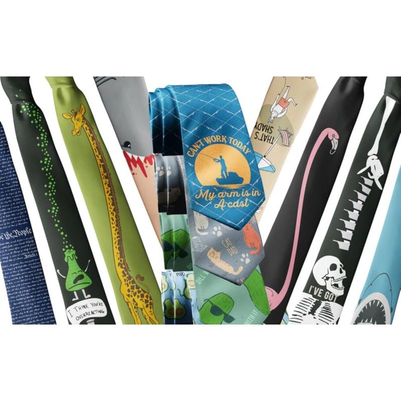 I Like Big Bucks and I Cannot Lie Necktie Funny Neckties for Men Hunting Tie for Guys Hunter Novelty Ties Funny Ties