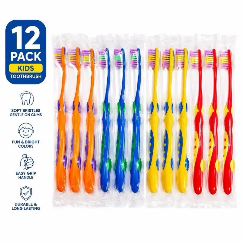 Kids Toothbrush Soft Bristles 1-Count (Pack of 12) Oral