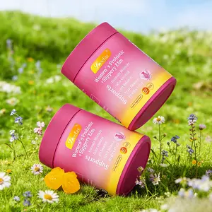 Dryness Support – Great-Tasting Hawaiian Pineapple Gummies, Convenient Once-Daily, 60 Count for 30 Days Her Juicy All-in-One Feminine Probiotics – Slippery Elm, Prebiotics & Lactobacillus Probiotic Complex for Women’s pH Balance, Intimate Moisture