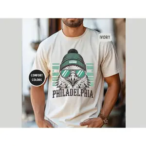 Philadelphia Football Comfort Colors Unisex T-shirt, Eagle Tee, Game Day Shirt, Philly Sports Fan Gift, Vintage Style Shirt