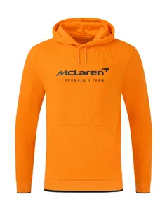 McLaren F1 Core Essentials Logo Hoodie - Papaya/Green/Pink/Black
