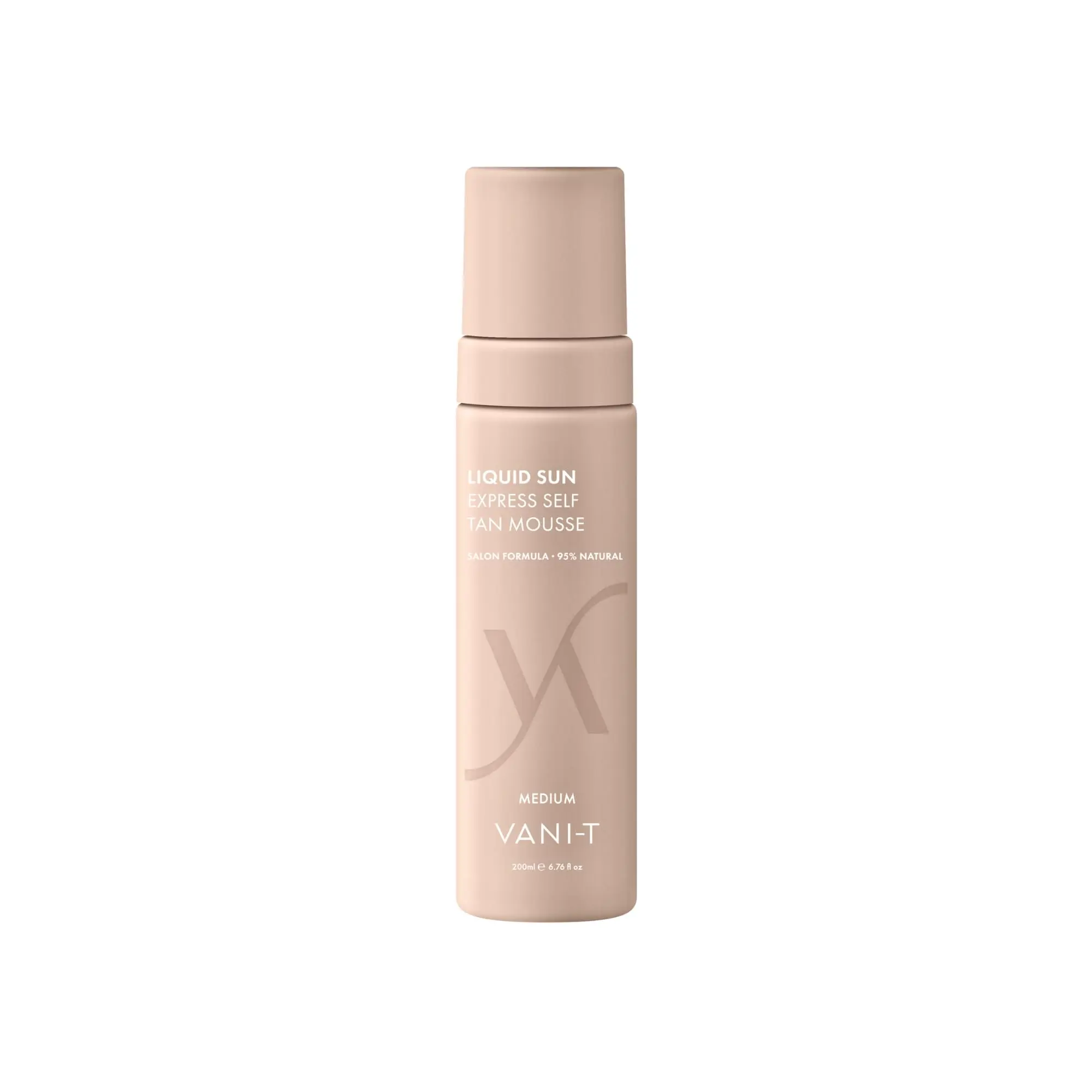 Vani-T Liquid Sun Express Self Tan Mousse - Medium Radiant Nourishing Tanning Lotion Natural Body Care