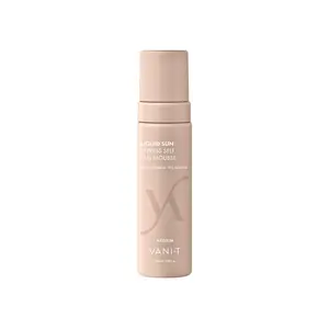 Vani-T Liquid Sun Express Self Tan Mousse - Medium Radiant Nourishing Tanning Lotion Natural Body Care