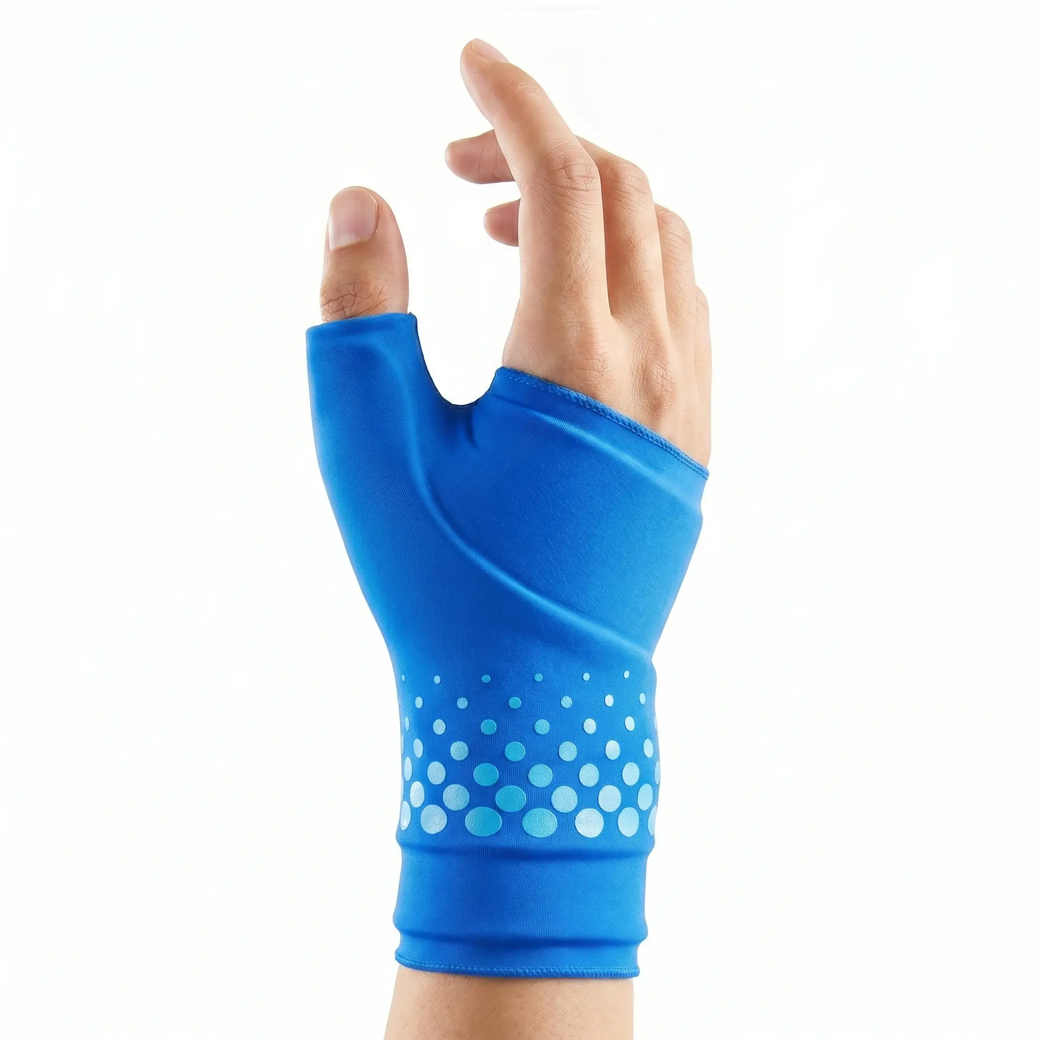 Wearable Thumb & Wrist Ice Pack Wrap, Reusable Hot/Cold Gel Hand Ice Pack with Ergonomic Fit, M/L Size for Soreness,Fatigue