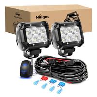 2PCS 18W 1260LM Flood Led+Wiring