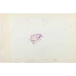 Fox and the Hound Mr Digger 2 Disney Production Animation Cel Drawings 1981 9