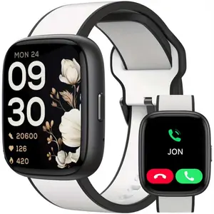 1.83 Inch Fashion Touchscreen Smartwatch, Supports Calls/messages, Multi-Sport Modes, Health Fitness Smartwatch, Analog-Digital Display, Fits iPhone/android, Health Smartwatch