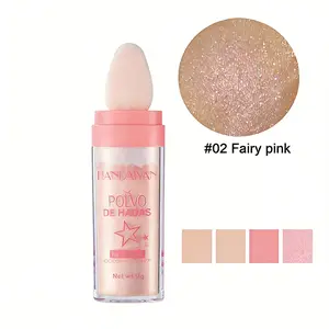 Fairy Dust Shimmer Highlighter Powder, Full Body Pearlescent Glitter for Face, Eyes, Lips & Hair, Sparkling Summer Party Makeup, Lightweight Non-Greasy Multi-Use Cosmetic