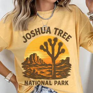 Joshua Tree Boho Desert Adventure Comfort Colors T-Shirt, Southwestern Graphic Tee 3V6