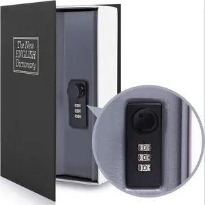 Book Safe with Password Lock, Dictionary Conversion Cash Box, Portable Cash Box, Perfect for Storing Money Jewelry Keys