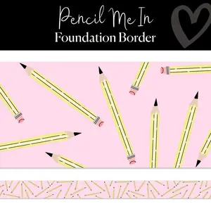 Pencil Me In Pastel Bulletin Board Border Pencil Me In Pastel Bulletin Board Border