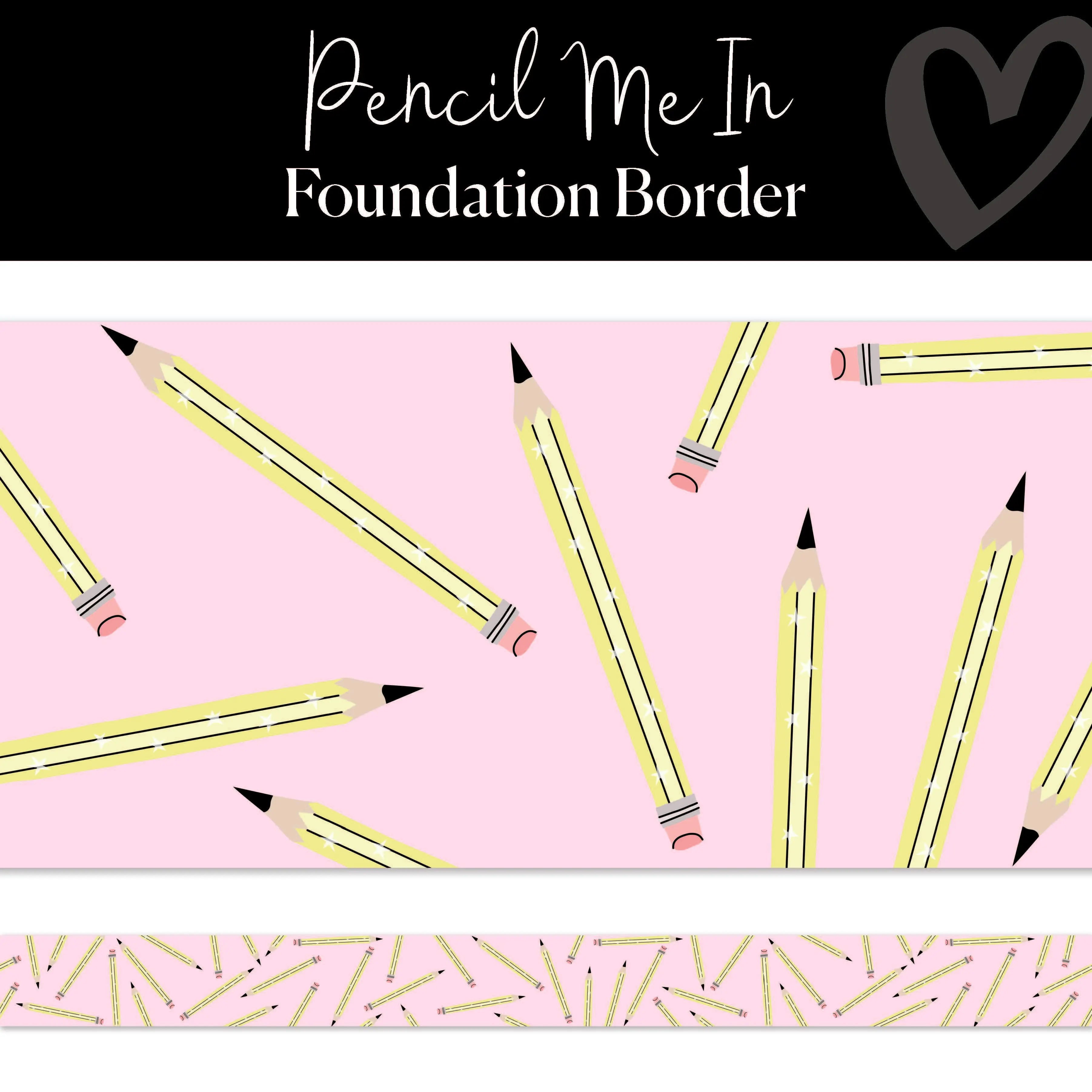 Pencil Me In Pastel Bulletin Board Border Pencil Me In Pastel Bulletin Board Border