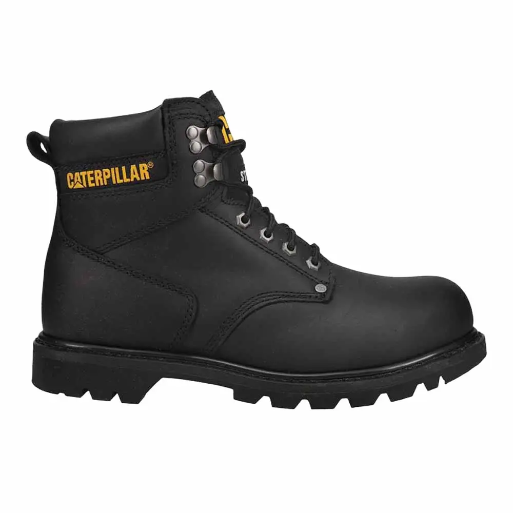 Caterpillar Mens Second Shift 6 Inch Slip Resistant Steel Toe Work/Duty - Black Caterpillar Mens Second Shift 6 Inch Slip Resistant Steel Toe Work/Duty - Black