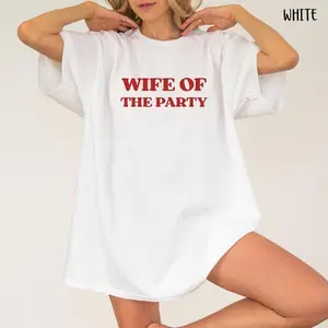 Wife Of The Party TShirt, Bride to be gift, Engagement Party gift, Bachelorette Party tee, Funny Bride Tee, Bride Tribe Shirt