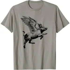 Love Pig Flying Winged Pigs T-Shirt
