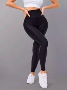 Women's High Waist Leggings, Casual Comfy Breathable Skinny Pants for Daily Wear, Ladies Bottoms for All Seasons, High Stretch Leggings