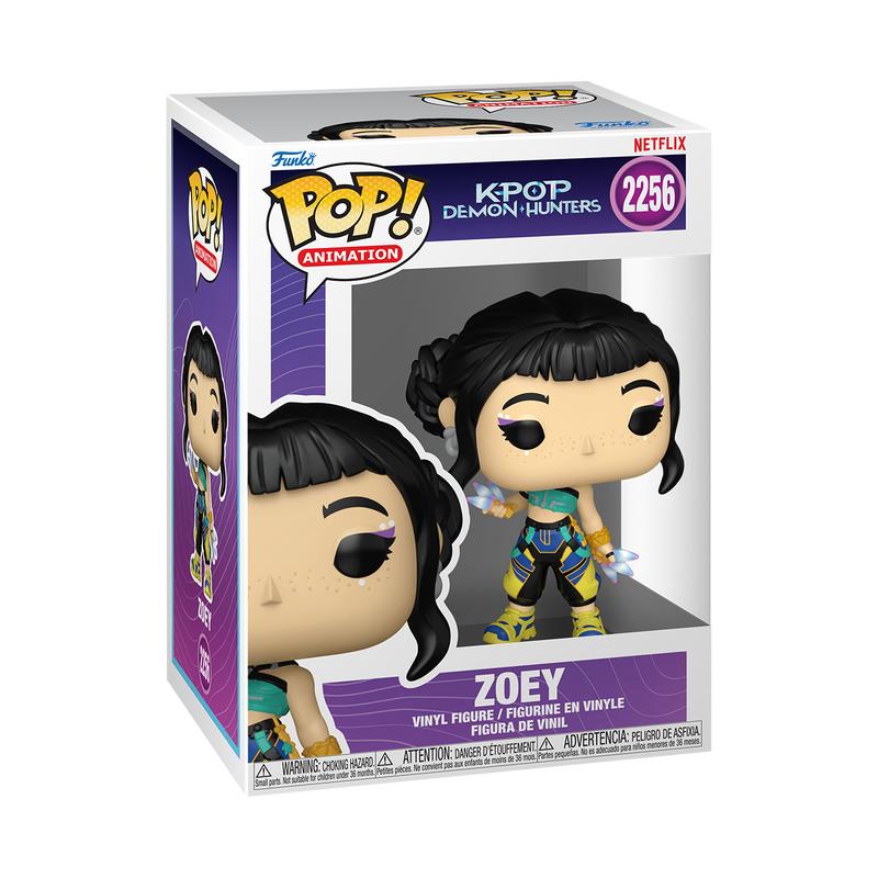 Funko POP Animation: KPOP Demon Hunters - (Rumi, Jinu, Derpy, Zoey, Mira) w/ vRare Pop Protector Included