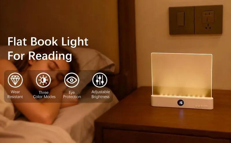 Smart LED reading light, dimmable LED reading light, rechargeable desktop reading light, timed off, three-color adjustable, ideal for bedtime reading and home study Smart LED reading light, dimmable LED reading light, rechargeable desktop reading light, timed off, three-color adjustable, ideal for bedtime reading and home study