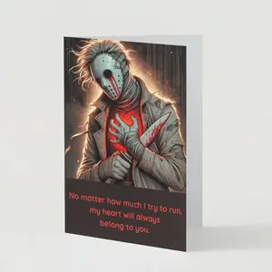 My Heart Belongs to You - Horror Valentine's Day Card Set of 5 with a Unique Design valentines  day valentine day romantic gift