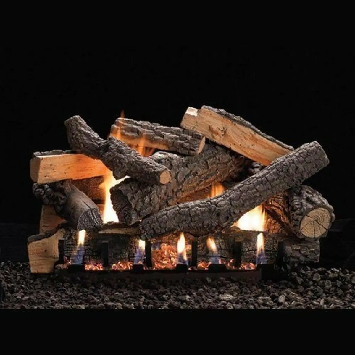 30 in. Variable Flame Height Slope Glaze Burner, Propane