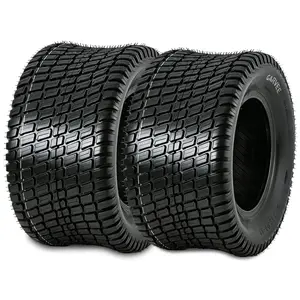Heavy Duty Turf Tire Set for Golf Cart & Lawn Tractor - 13x5.00-6 4PR Tubeless, 440 lbs Load, Puncture Resistant, 6" Rim Fit, Replacement Tire, No Rim Included