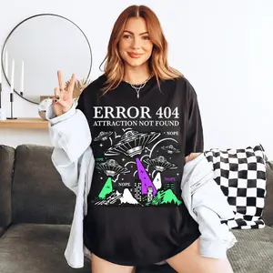 Aroace pride T-shirt, aromatic asexual Sweatshirt, aroace 404 attraction not found, grunge lgbtq pride, subtle queer, agender, ace Hoodie 5