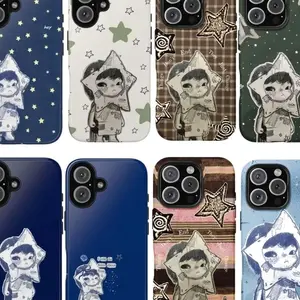 Cute Star Boy Phone Case - Hirono Aesthetic Phone Cover Compatible with iPhone X, 11, 12, 13, 14, 15, 16, 17 Series & Galaxy Series
