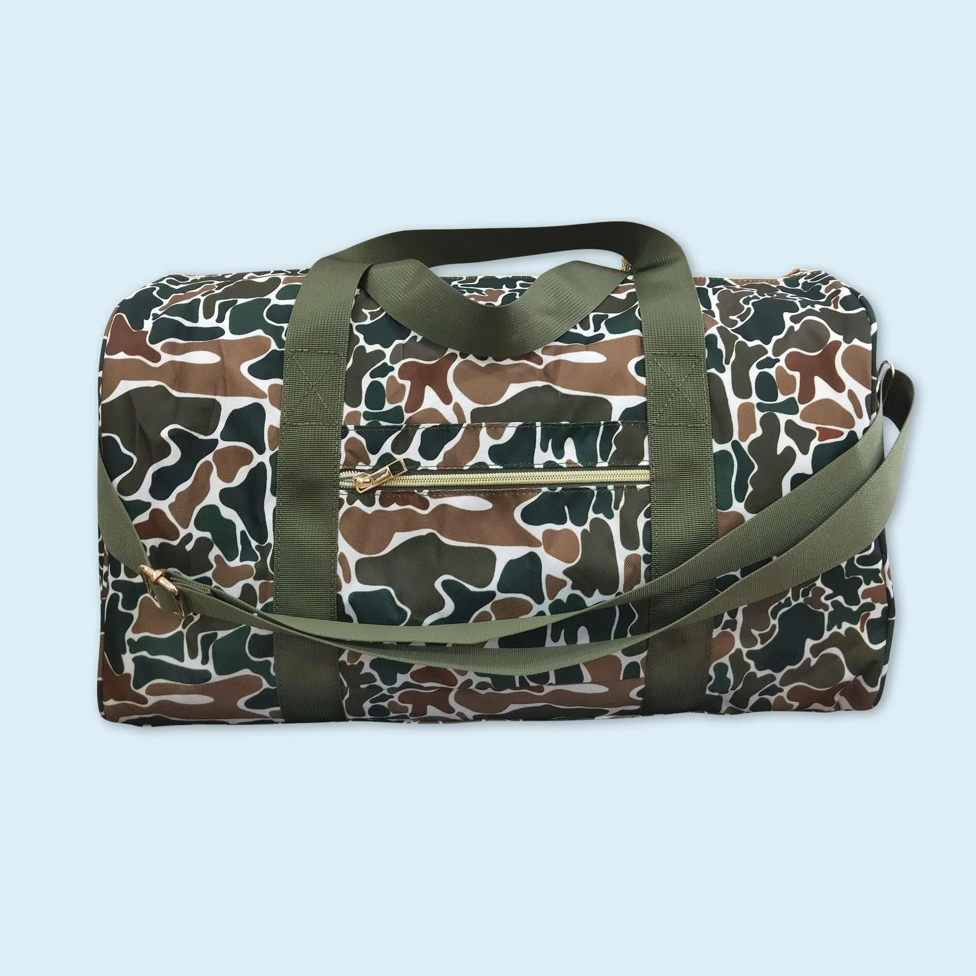 Camouflage duffle bag gym sports bag large capacity travel bag