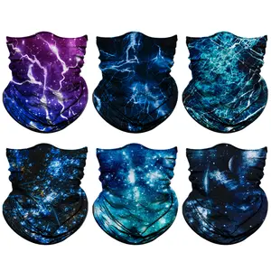 Venswell Women Neck Gaiter Head Wrap Headwear Face Mask Magic Scarf Bandana for Men and Women-6 Pics