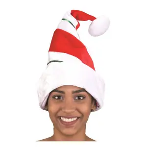 Elf Hat - Striped Velvet - Sequin - Christmas - Costume Accessory - Adult Teen