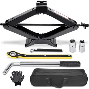 Scissor  Jack 3 Ton (6610 lbs) Tire Changing Kit with Lug Wrench -  Kit for , SUV, MPV